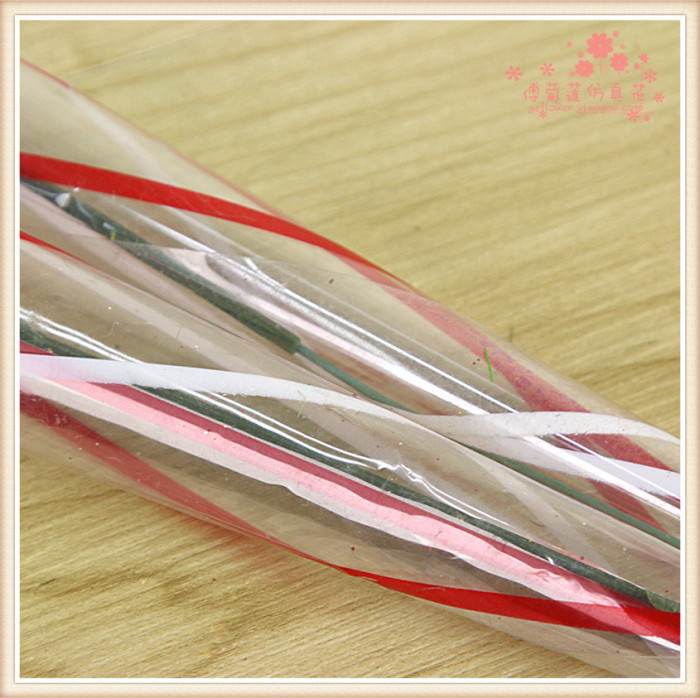 Wedding flower simulation packing bag transparent plastic bag rose only