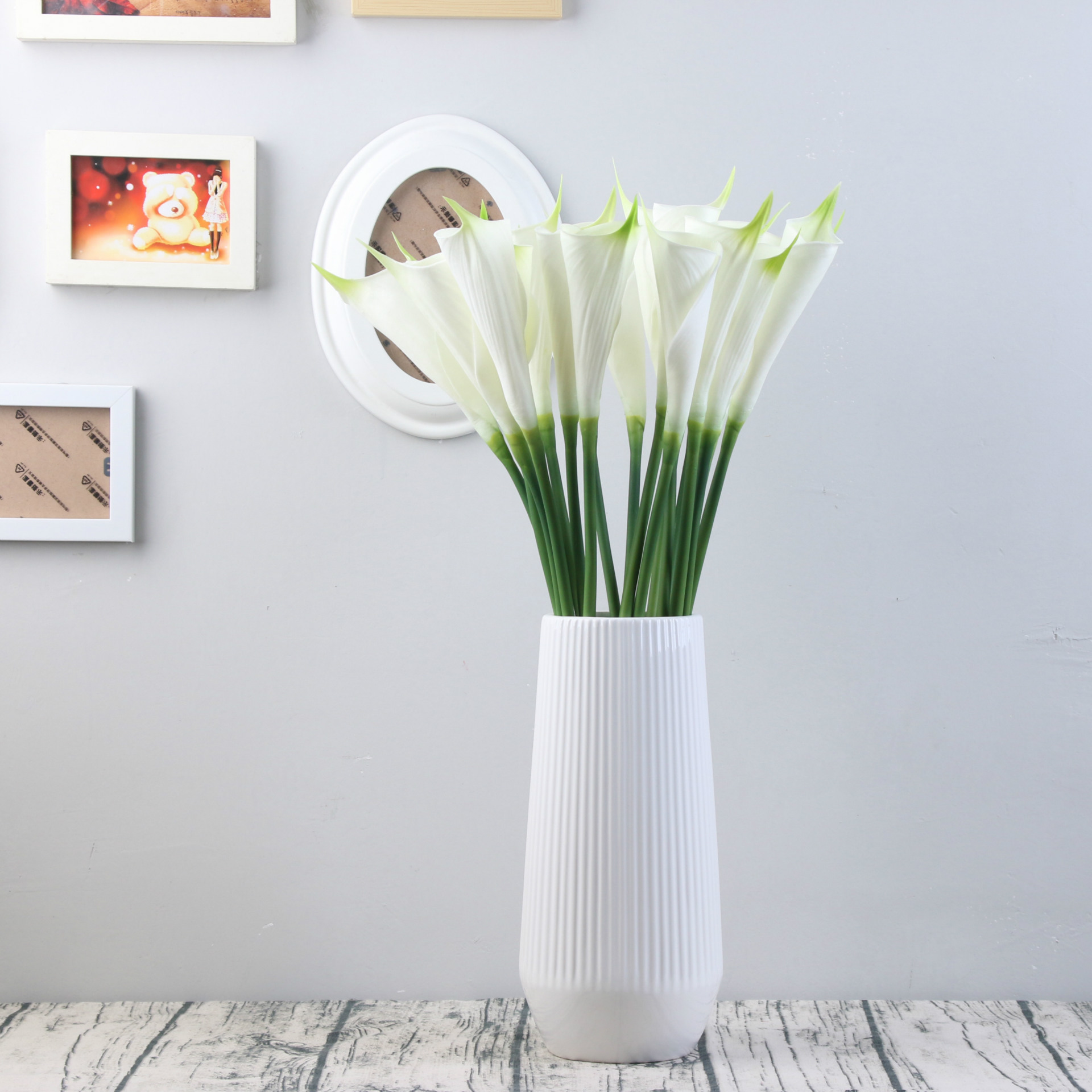 High-quality Imitation Plant Pu Artificial Flower Taro Common Calla Home Decoration Wedding Flower Direct Photographic Prop Wholesale