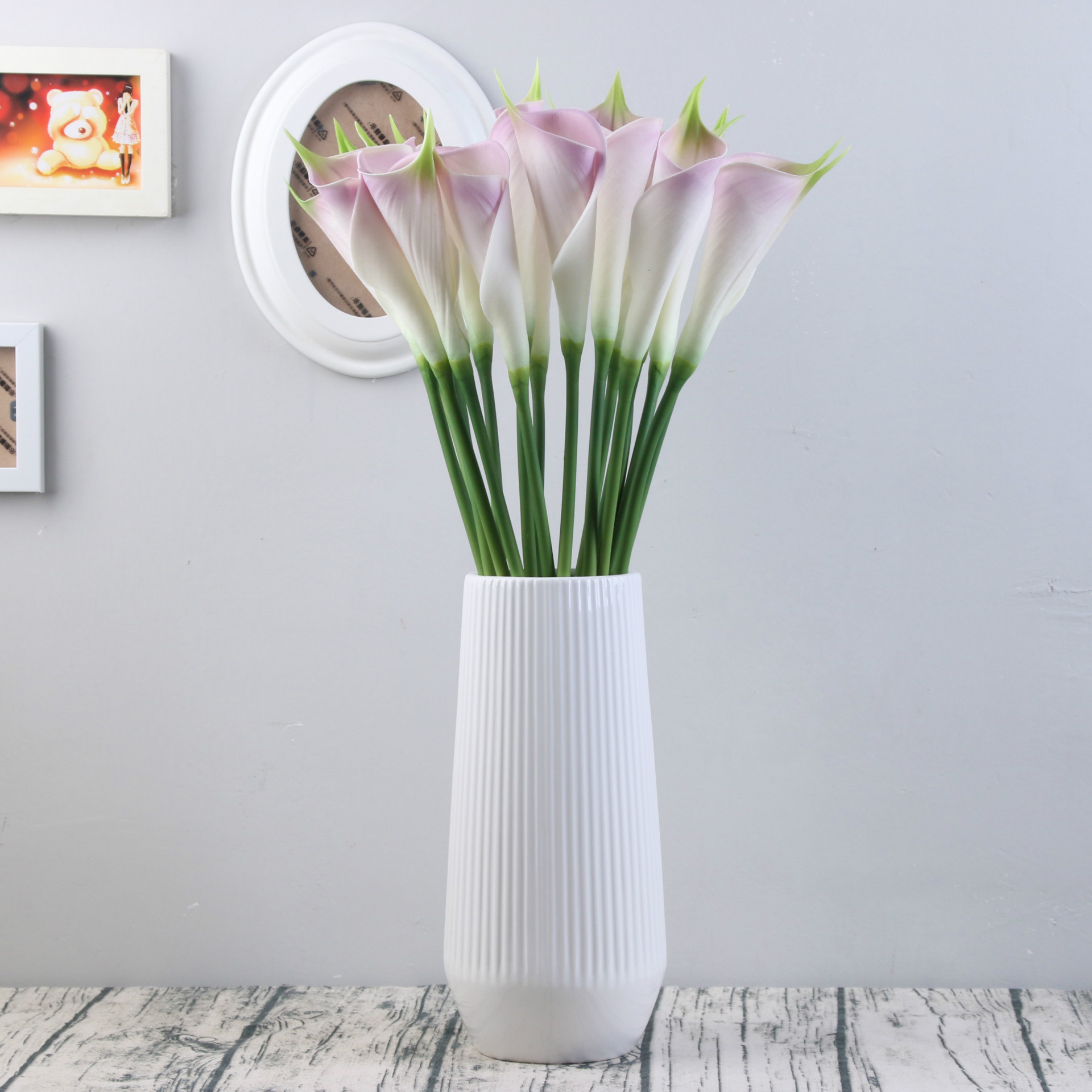 High-quality Imitation Plant Pu Artificial Flower Taro Common Calla Home Decoration Wedding Flower Direct Photographic Prop Wholesale