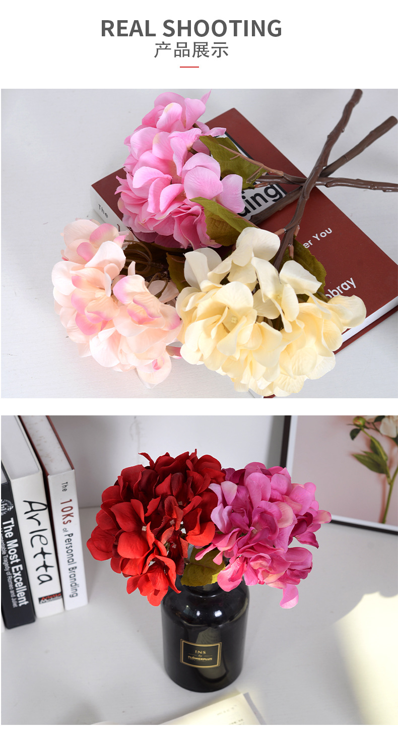 Simulated Pincushion with Leaves Raw Silk Fake Flower Wedding Hotel Auditorium Decoration Home Decoration Cross-Border Wedding Flower Simulated Pincushion with Leaves Raw Silk Fake Flower Wedding Hotel Auditorium Decoration Home Decoration Cross-Border Wedding Flower