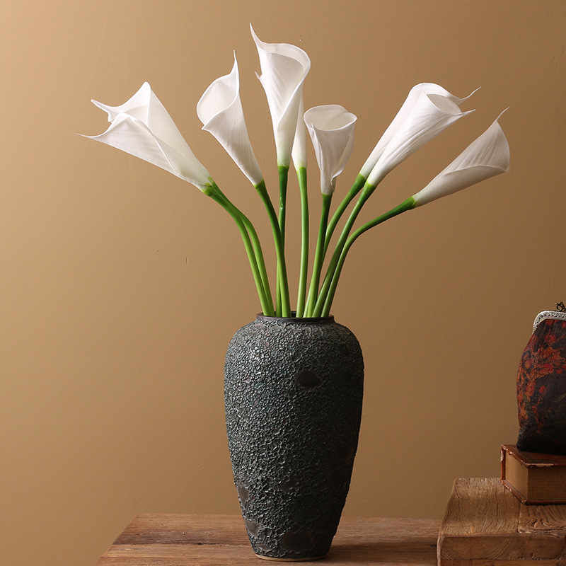 Yibo High-quality Imitation Plant Pu Artificial Flower Sea Taro Common Calla Home Decoration Wedding Flower Direct Photography Wholesale