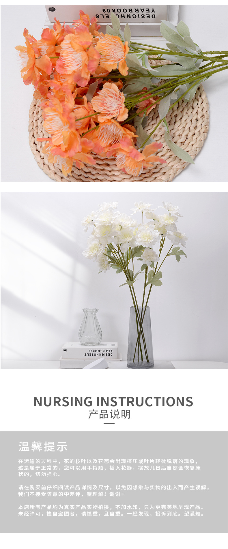 6-Head Snow Peony Artificial Flower Wedding Flower Wedding Guide Flower Decorative Fake Flower Factory Wholesale 6-Head Snow Peony Artificial Flower Wedding Flower Wedding Guide Flower Decorative Fake Flower Factory Wholesale