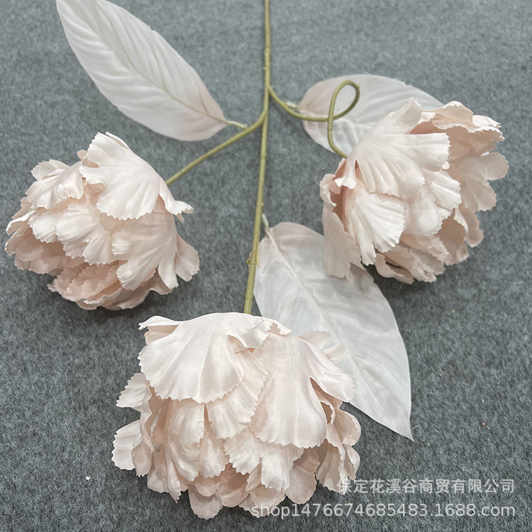 Wedding flower 3-Head Parrot Tulip Simulation Wedding Wedding Hall Home Decoration Fake Leaves Wholesale Wedding flower 3-Head Parrot Tulip Simulation Wedding Wedding Hall Home Decoration Fake Leaves Wholesale