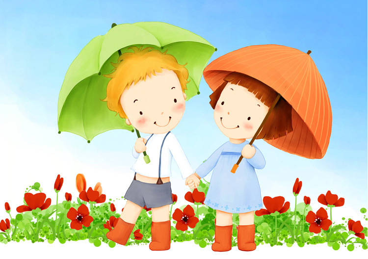 2018 New Children's Umbrella Creative 3D Cartoon Long Handle 8 Bones Self-Opening Umbrella Sunny Umbrella Cross-Border Factory Wholesale