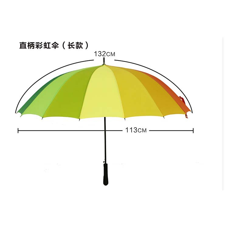 Umbrella Oversized 68cm 16 Bones Umbrella for Two Persons Umbrella Printed Logo Rainbow Umbrella Sun Umbrella in Stock