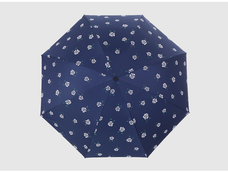 Street supply umbrella folding umbrella clear umbrella in the high-grade pure hand - sewn flower bubble rose three fold umbrella