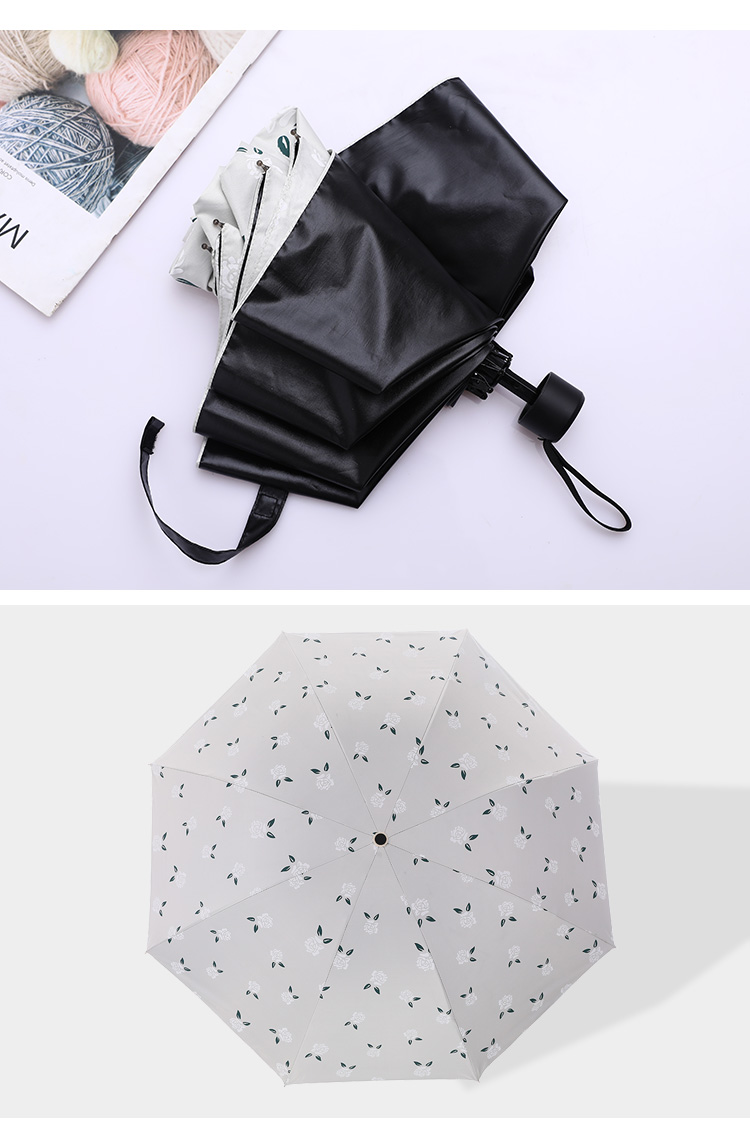 Street supply umbrella folding umbrella clear umbrella in the high-grade pure hand - sewn flower bubble rose three fold umbrella