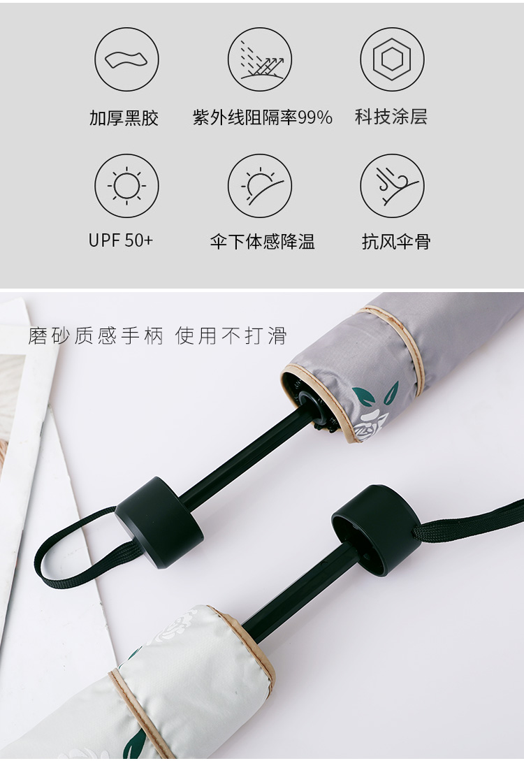 Street supply umbrella folding umbrella clear umbrella in the high-grade pure hand - sewn flower bubble rose three fold umbrella