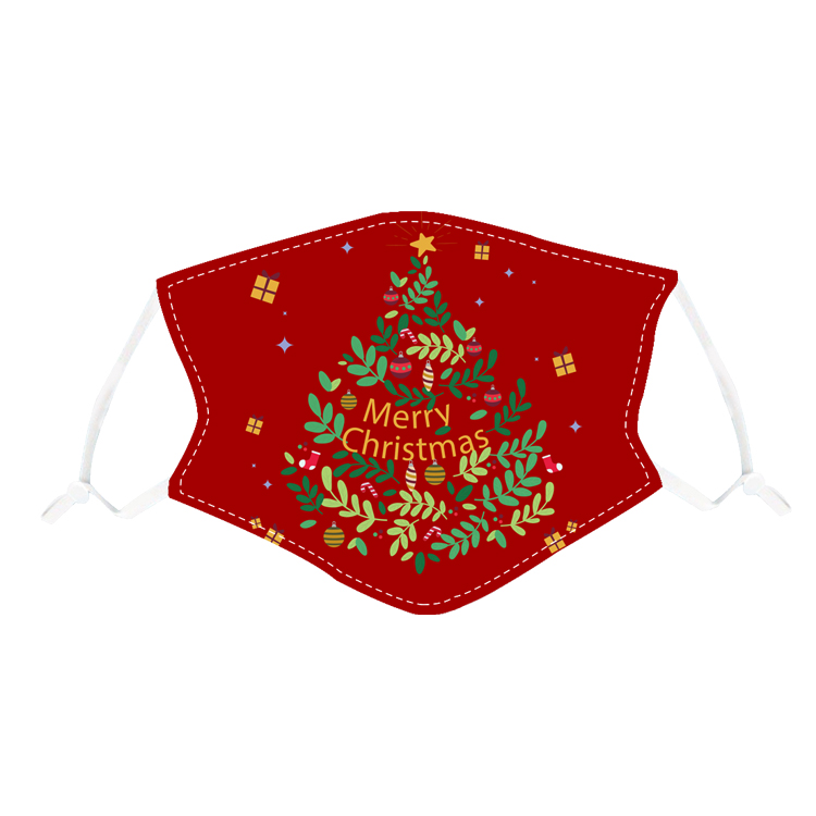 Digital Printing Mask Christmas Gift Santa Claus Mask Spot Wholesale New Warm Dust Respirator