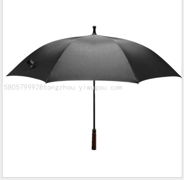 8 Bone Business Umbrella Automatic Straight Rod Wooden Handle Solid plus-Sized Wind-Resistant Golf Windproof AdvertiLogo