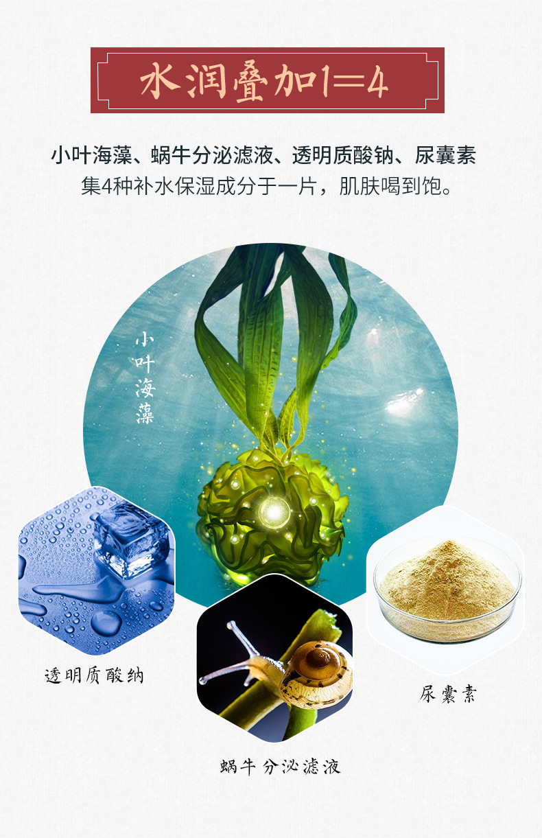 Seaweed Mask Hydrating Moisturizing and Nourishing Facial Student Female Facial Masks Set Wholesale
