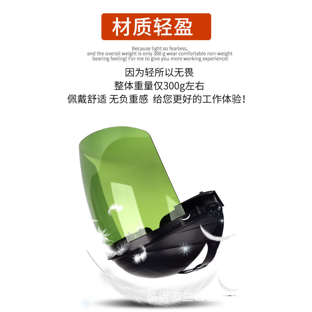 [Light Type Organic Mask] Clamshell Protective Mask Face Head-Mounted Mask UV Anti-Splash Impact