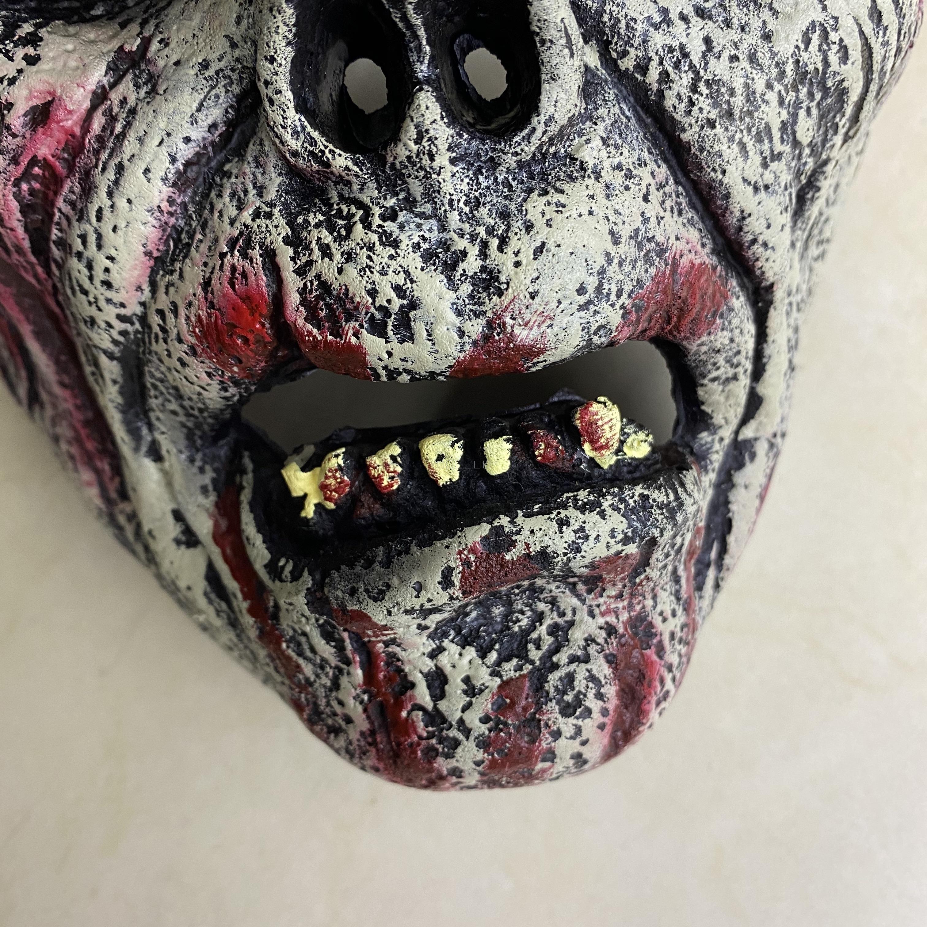 Halloween PU Foam Soft Mask Horror Bleeding Skull Cover Horror Scary Old Man Mask Ghost Head Old Man Face