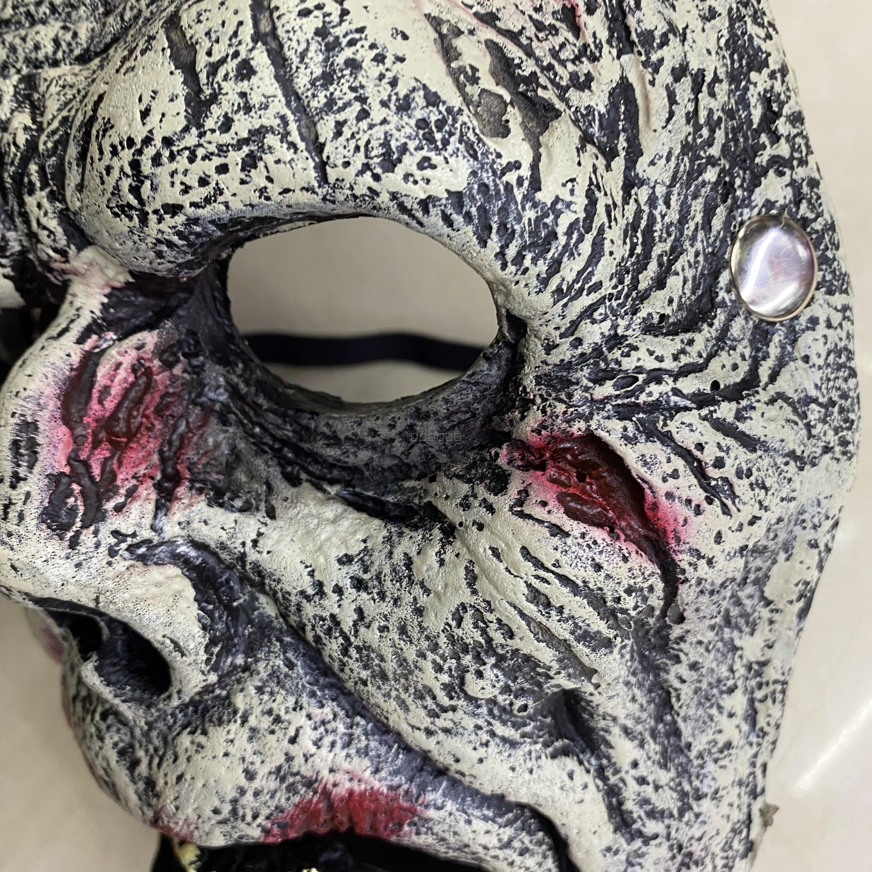Halloween PU Foam Soft Mask Horror Bleeding Skull Cover Horror Scary Old Man Mask Ghost Head Old Man Face