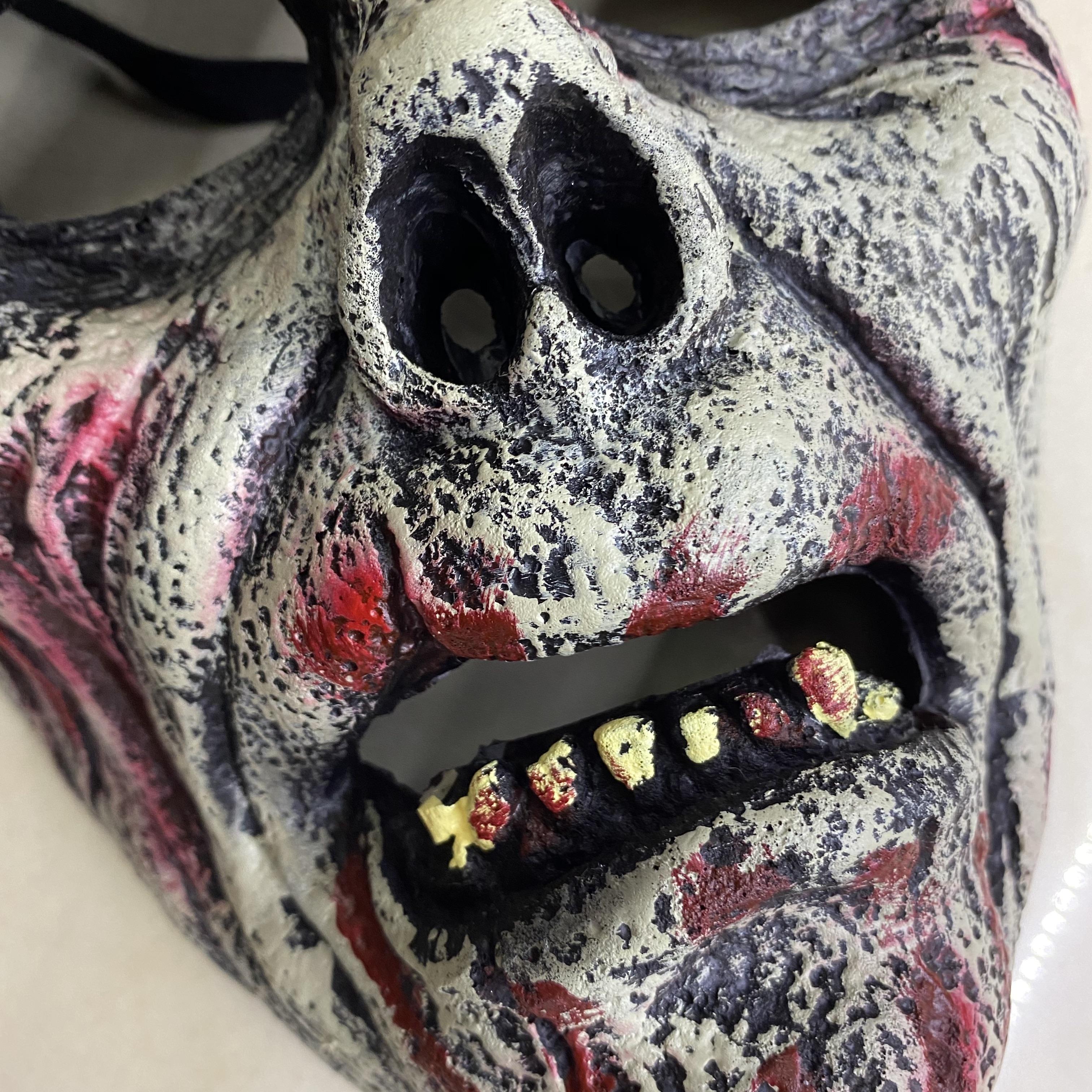 Halloween PU Foam Soft Mask Horror Bleeding Skull Cover Horror Scary Old Man Mask Ghost Head Old Man Face