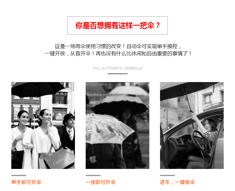Commercial umbrella printing advertising Logo three fold general advertising umbrella custom gift automatic advertising umbrella
