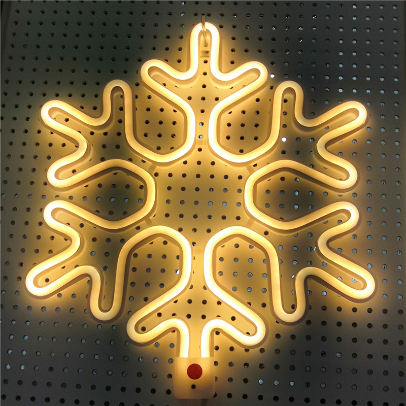 IP65 Christmas lights decorative lights 40CM snowflake LED neon lamp modeling outdoor LED tape IP65 Christmas lights decorative lights 40CM snowflake LED neon lamp modeling outdoor LED tape