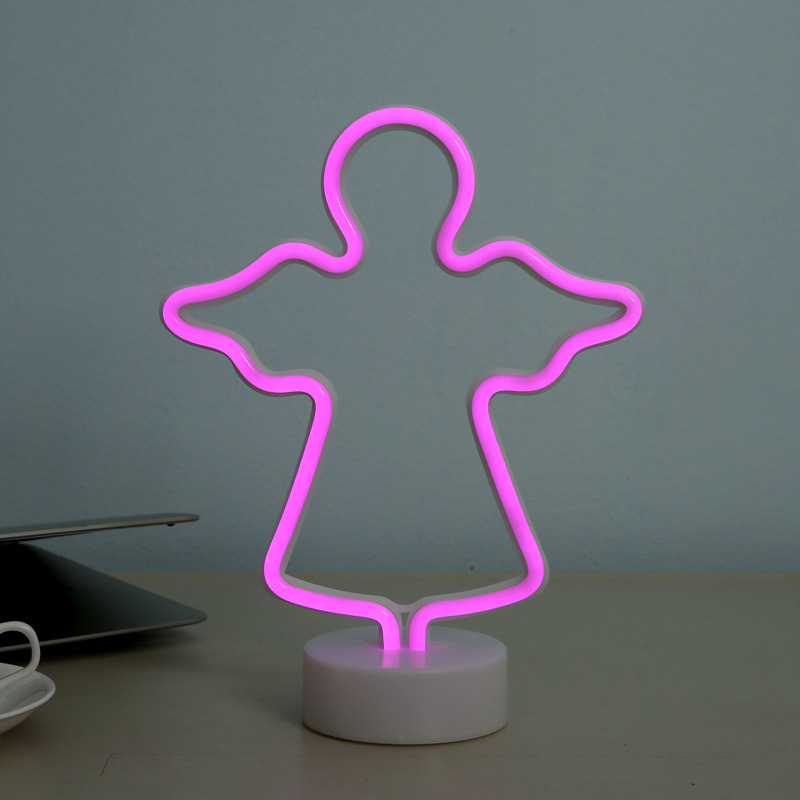 With the base animal ins neon tube LED lights flamingo neon lights decoration lights Christmas lights With the base animal ins neon tube LED lights flamingo neon lights decoration lights Christmas lights