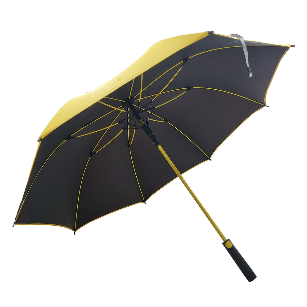 Creative Business Straight Golf umbrella fiber Windbreak Sunshade Gift Advertising umbrella LOGO