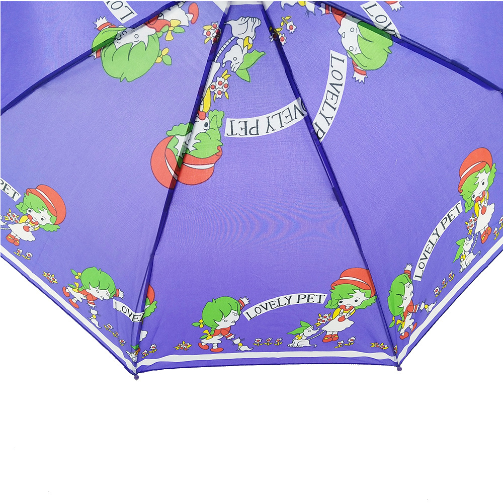 Manufacturers Wholesale Children Sunshade Straight Handle Umbrella Cartoon Full Printing umbrella for boys and girls Customized Semi-automatic PVC umbrella for children