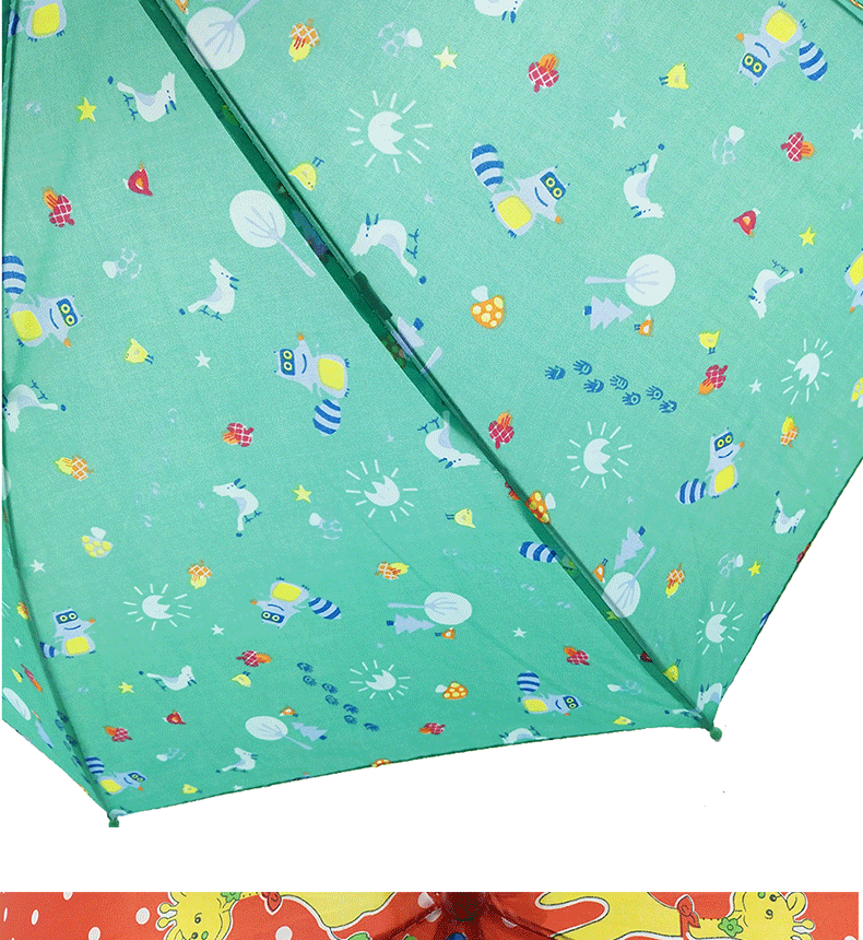 Manufacturers Wholesale Children Sunshade Straight Handle Umbrella Cartoon Full Printing umbrella for boys and girls Customized Semi-automatic PVC umbrella for children