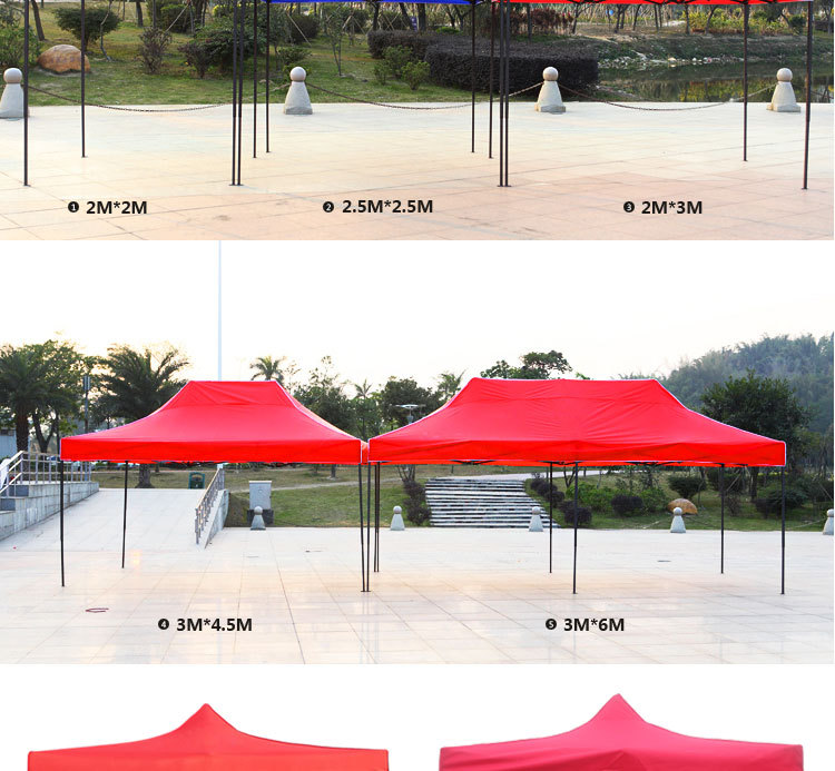 Advertising outdoor activities folding umbrella LOGO printing 1.5*1.5 booth tent booth four feet