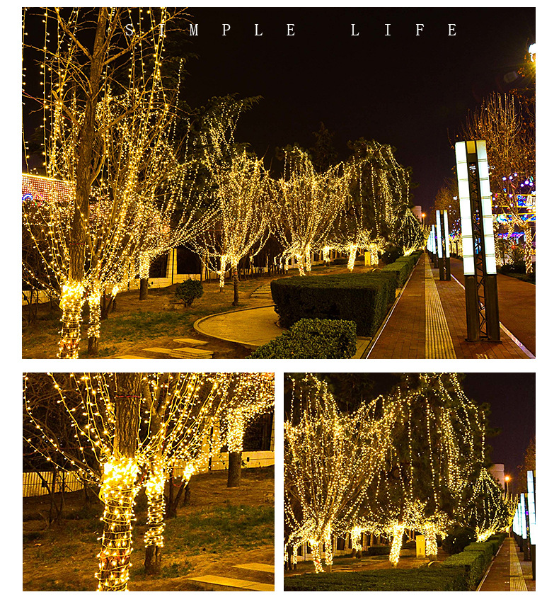 Factory Wholesale LED Lighting Chain Outdoor Starry Lights Christmas Lights Wedding String Holiday Decorative Lights Flashing Light Factory Wholesale LED Lighting Chain Outdoor Starry Lights Christmas Lights Wedding String Holiday Decorative Lights Flashing Light