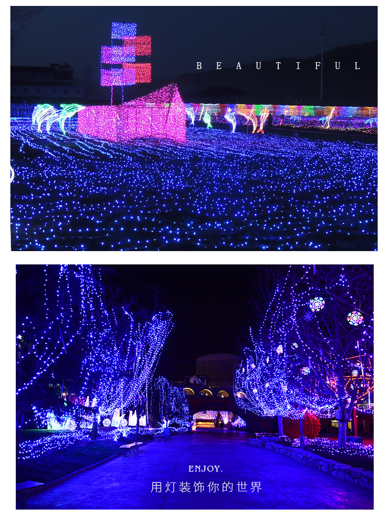 Factory Wholesale LED Lighting Chain Outdoor Starry Lights Christmas Lights Wedding String Holiday Decorative Lights Flashing Light Factory Wholesale LED Lighting Chain Outdoor Starry Lights Christmas Lights Wedding String Holiday Decorative Lights Flashing Light