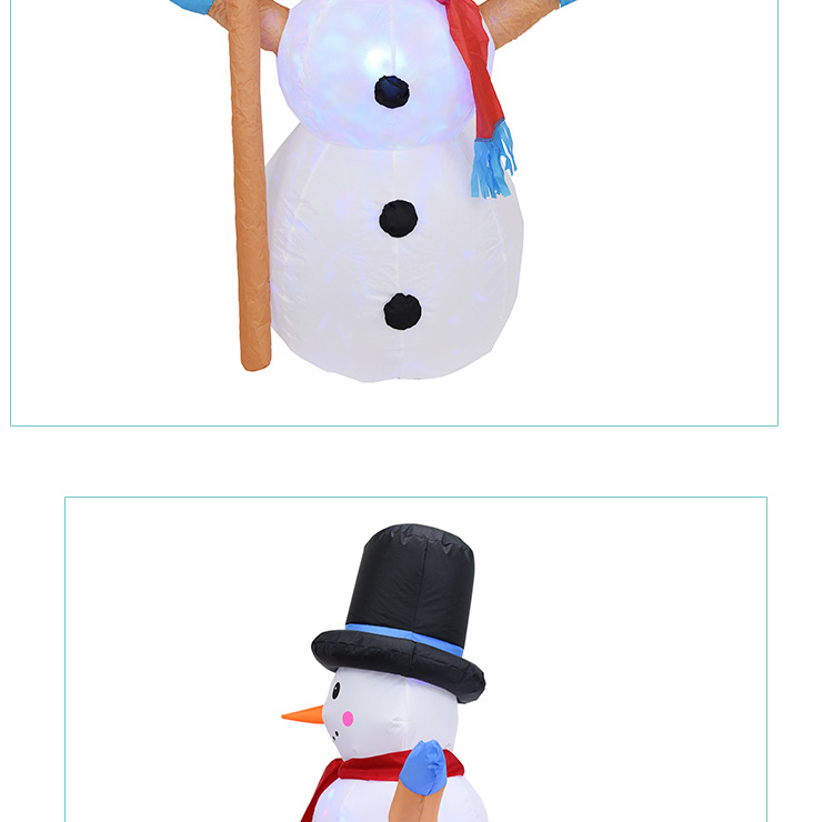 Exclusive for Cross-Border 1.2 M Christmas Lights Garden Decorations Rotating Colored Lights Christmas Inflatable Snowman Inflatable Model Exclusive for Cross-Border 1.2 M Christmas Lights Garden Decorations Rotating Colored Lights Christmas Inflatable Snowman Inflatable Model