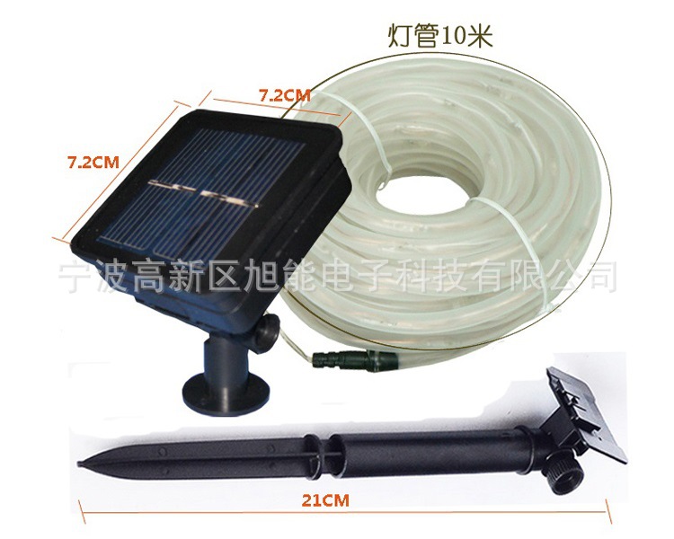 Outdoor Waterproof LED Solar String Lights Battery Garden Lamp Christmas Lights Manufacturer Platinum 9 Silicone Tube Light String