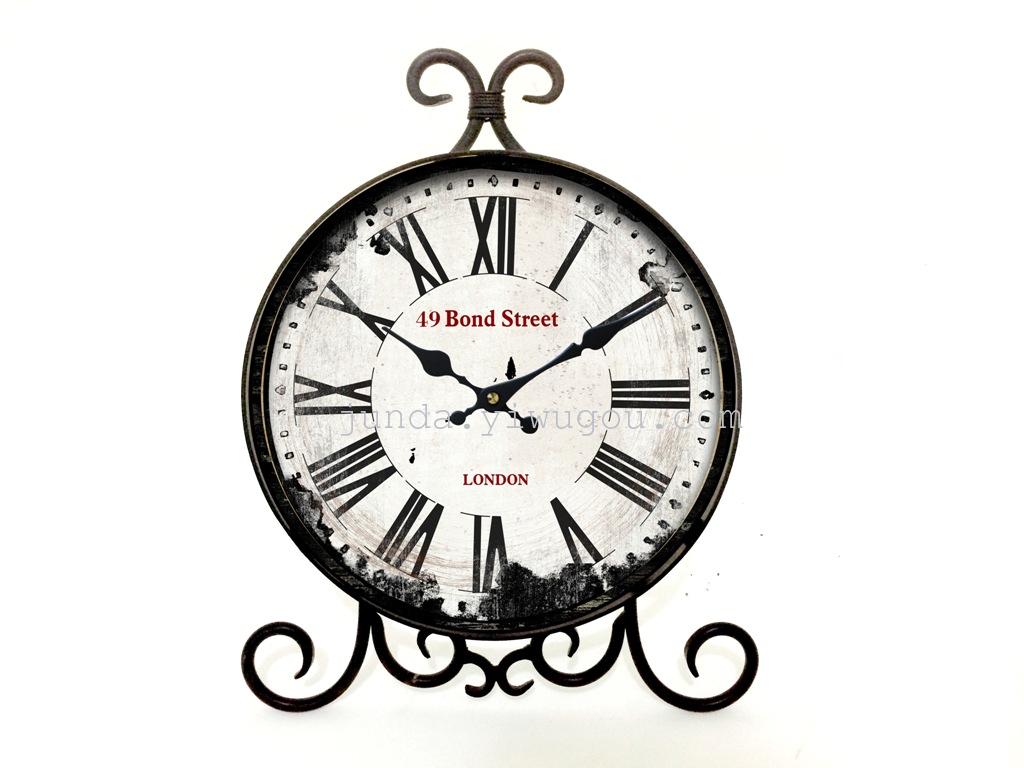 Factory direct sales of Europe and the United States rural iron station clocks to create an iron clock bell to do the 