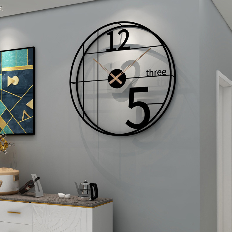 Nordic Clock Simple Wall Clock Living Room Home Decoration Pocket Watch Affordable Luxury Fashion Artistic Creative Clock Wall Hanging Wall Clocks