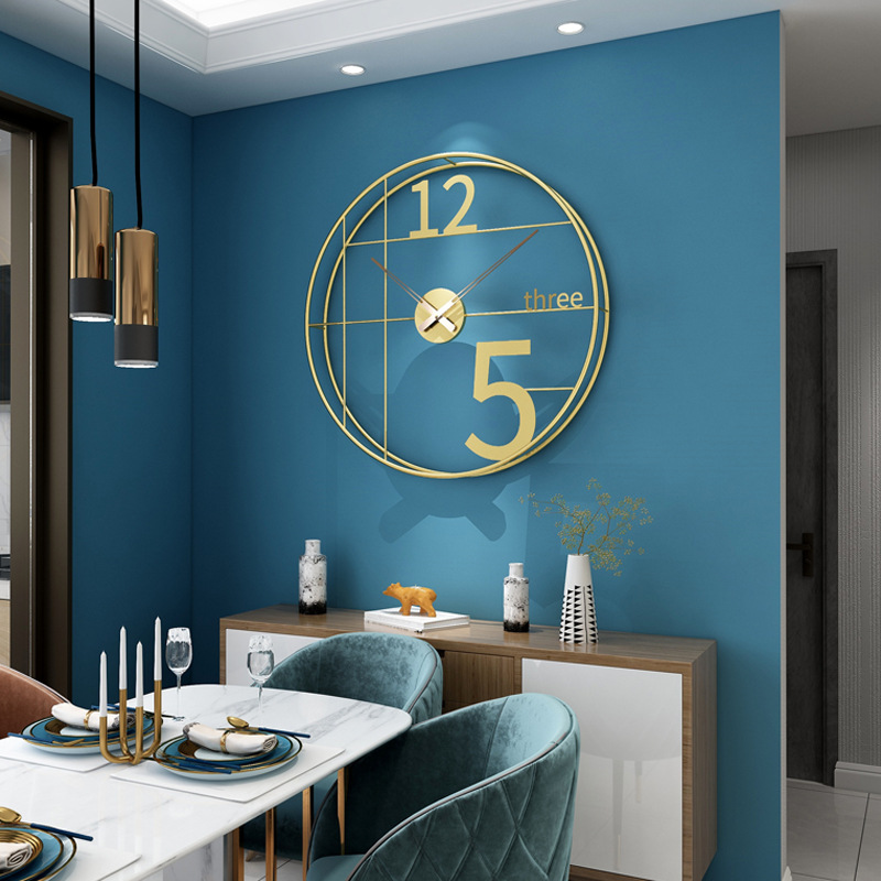Nordic Clock Simple Wall Clock Living Room Home Decoration Pocket Watch Affordable Luxury Fashion Artistic Creative Clock Wall Hanging Wall Clocks