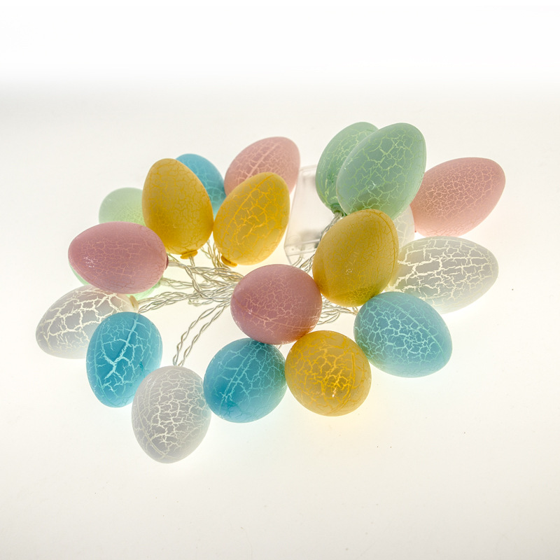 Manufacturers direct selling led lights Christmas crack layer eggs small pendant Christmas lights string tree lights resurrection eggs