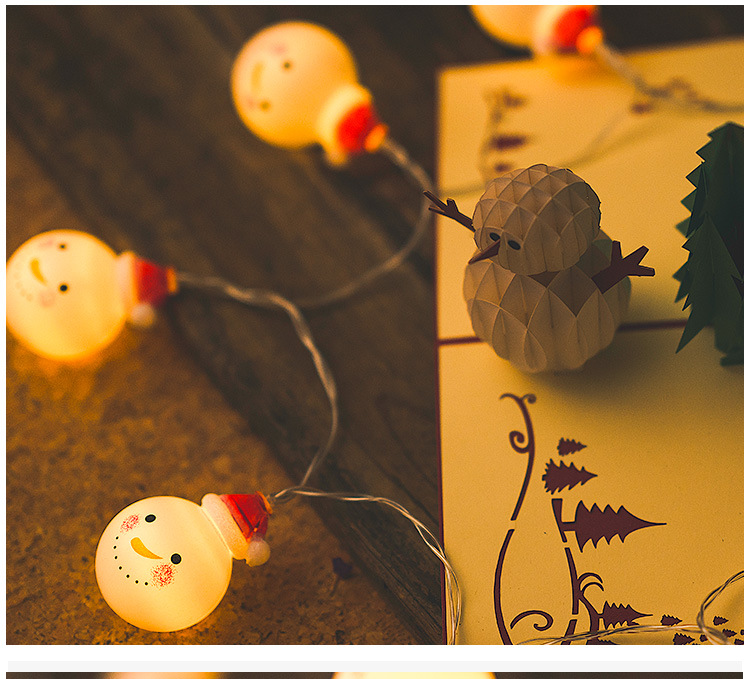 Led lights Christmas lights snowman battery lights Christmas lights on the ins wind