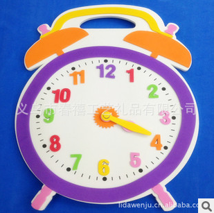 New spring manufacturers custom-made Eva creative alarm clock DIY stereo handcrafted clocks for children children&#039;s alarm clock