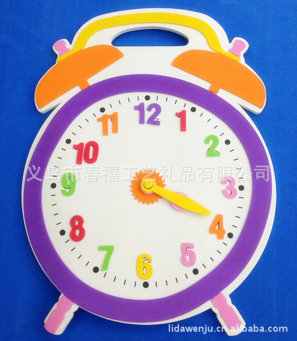 New spring manufacturers custom-made Eva creative alarm clock DIY stereo handcrafted clocks for children children's alarm clock New spring manufacturers custom-made Eva creative alarm clock DIY stereo handcrafted clocks for children children's alarm clock