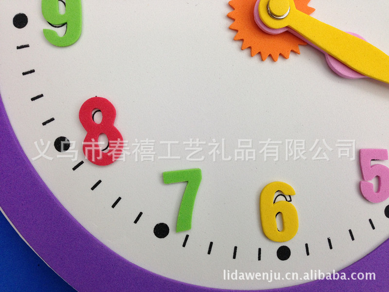 New spring manufacturers custom-made Eva creative alarm clock DIY stereo handcrafted clocks for children children's alarm clock New spring manufacturers custom-made Eva creative alarm clock DIY stereo handcrafted clocks for children children's alarm clock
