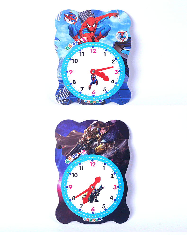 Manufacturers sell clocks and components to children when auxiliary tools model learning to recognize the clock cardboard teaching toys