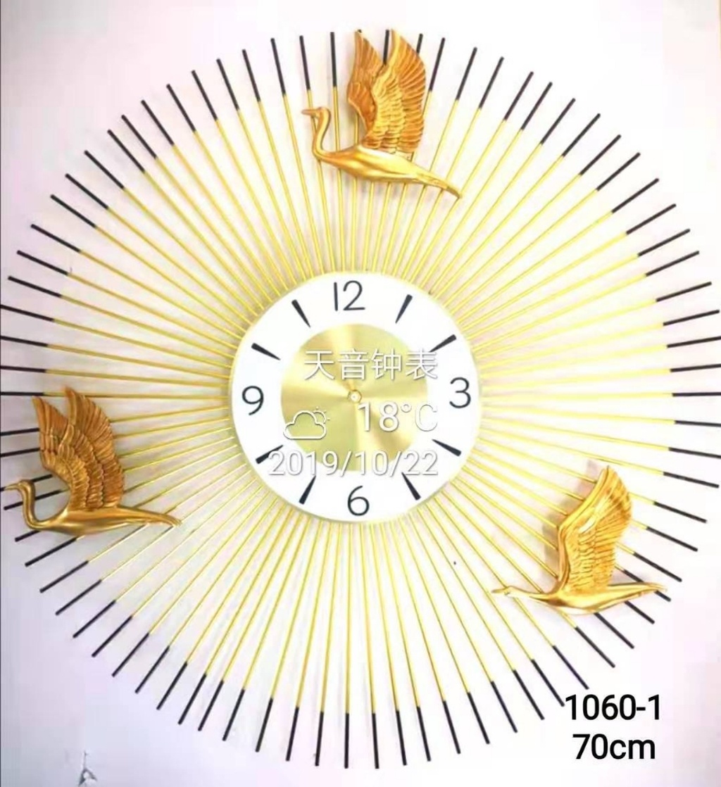 Foreign trade tianyin exquisite clocks and watches manufacturers direct Foreign trade tieyi wall clock european-style simple personality fashion compact
