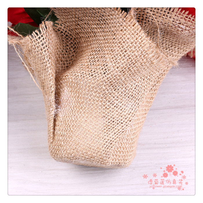 Simulation of poinsettia plant Christmas flower Christmas red artificial flower Simulation of poinsettia plant Christmas flower Christmas red artificial flower