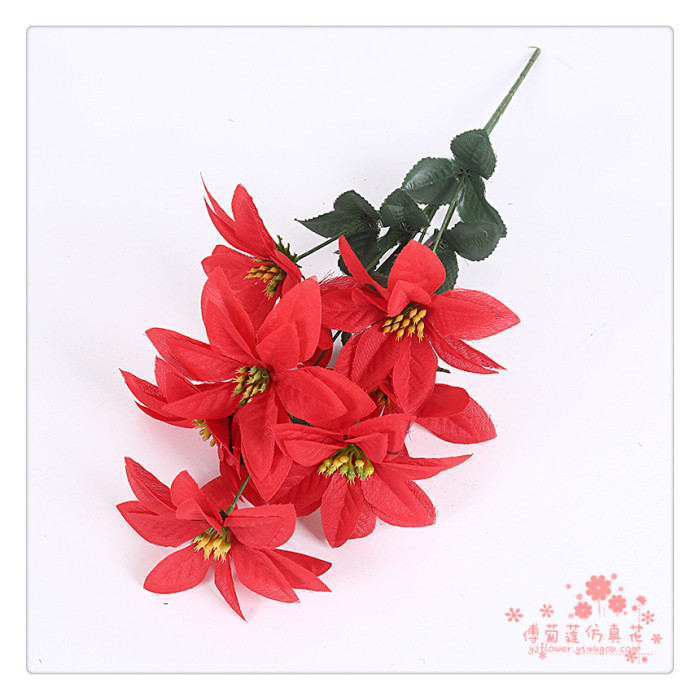 Floral ornament Christmas decorations, Christmas flower flowers 9 safflower simulation