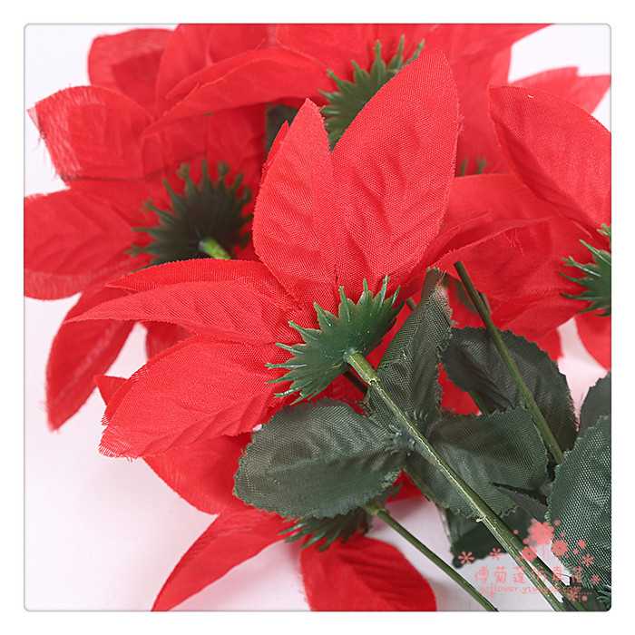 Floral ornament Christmas decorations, Christmas flower flowers 9 safflower simulation