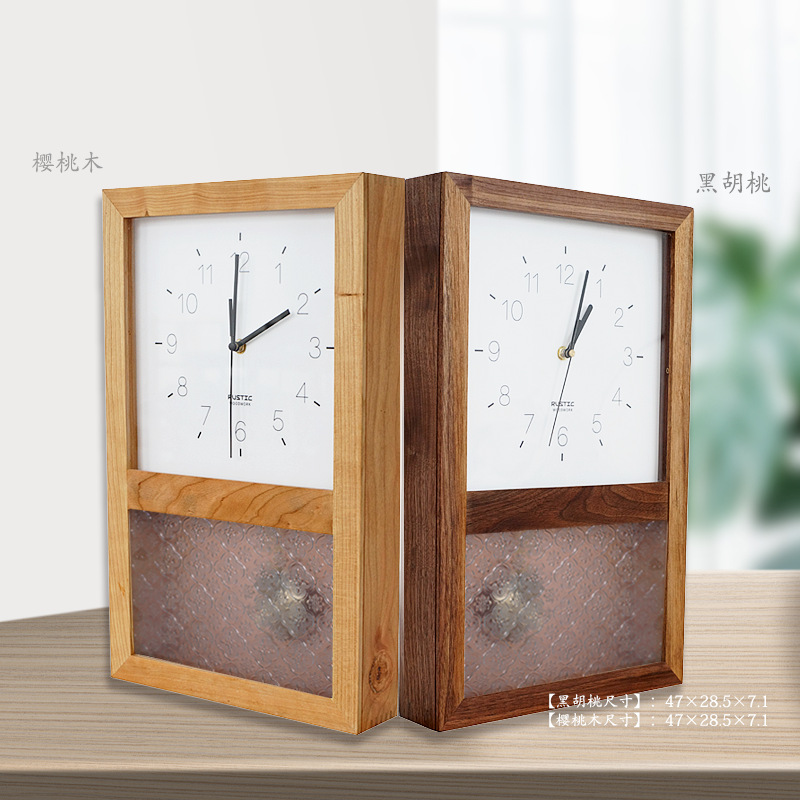Factory Wholesale Retro Pendulum Clock Nordic Wall Clock Hall Fashion Wooden Clock Mute Wall Clocks Pendulum Clock