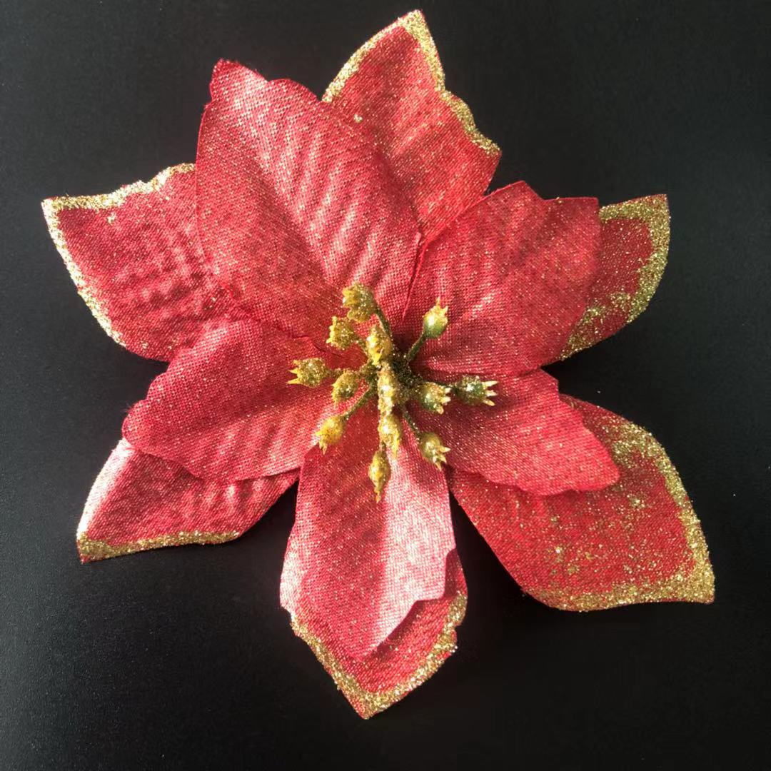 2020 Christmas Gold Powder Side Artificial Flower Christmas Flower Garland Accessories Artificial Flower Christmas Tree Decoration Wholesale 2020 Christmas Gold Powder Side Artificial Flower Christmas Flower Garland Accessories Artificial Flower Christmas Tree Decoration Wholesale
