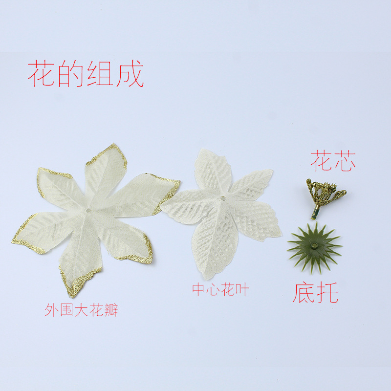 2020 Christmas Gold Powder Side Artificial Flower Christmas Flower Garland Accessories Artificial Flower Christmas Tree Decoration Wholesale 2020 Christmas Gold Powder Side Artificial Flower Christmas Flower Garland Accessories Artificial Flower Christmas Tree Decoration Wholesale