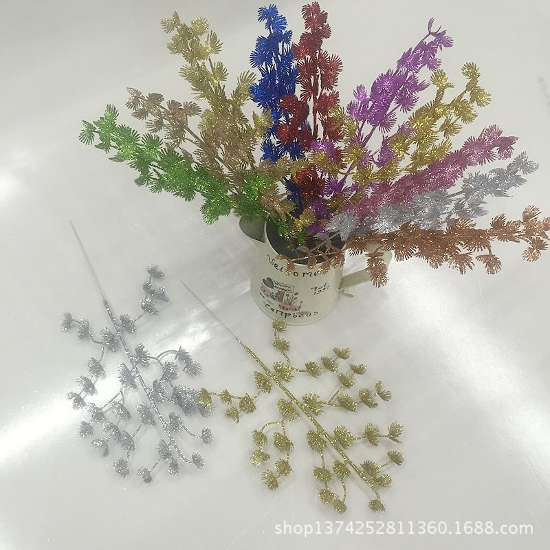 Christmas Flower Christmas Leaf Decorations 3317cm Glitter Pink Branches Glitter Colorful Plastic Ornament Christmas Flower Christmas Leaf Decorations 3317cm Glitter Pink Branches Glitter Colorful Plastic Ornament