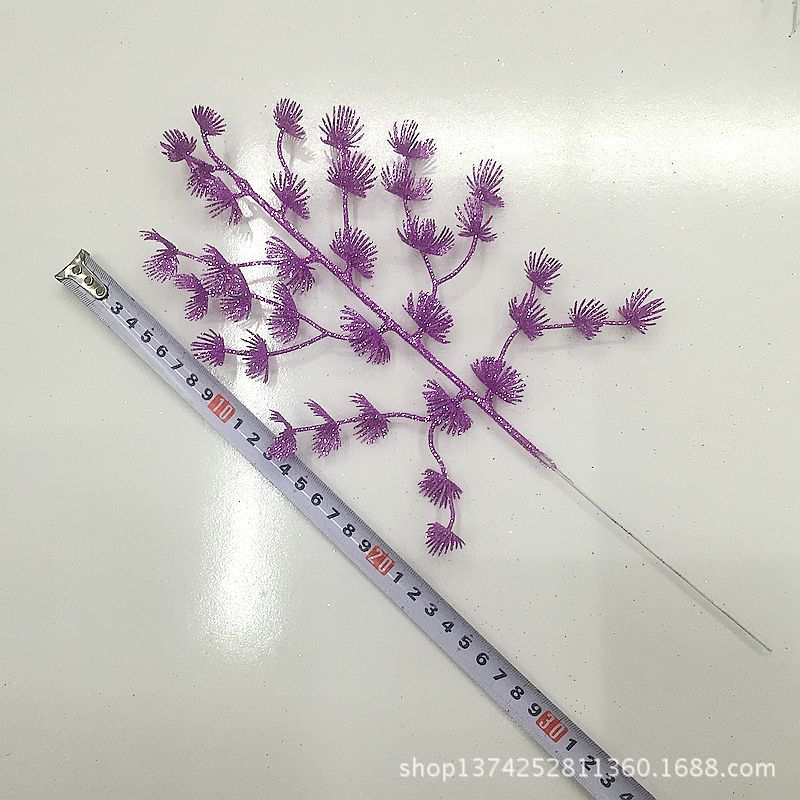 Christmas Flower Christmas Leaf Decorations 3317cm Glitter Pink Branches Glitter Colorful Plastic Ornament Christmas Flower Christmas Leaf Decorations 3317cm Glitter Pink Branches Glitter Colorful Plastic Ornament