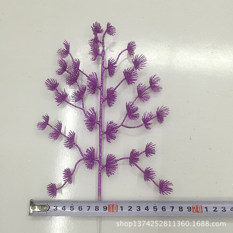 Christmas Flower Christmas Leaf Decorations 3317cm Glitter Pink Branches Glitter Colorful Plastic Ornament Christmas Flower Christmas Leaf Decorations 3317cm Glitter Pink Branches Glitter Colorful Plastic Ornament