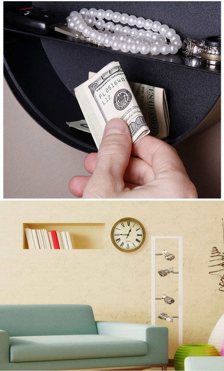 Amazon Foreign Trade Wall Clock Creative Vintage Ornament Wall Clocks Storage Insurance Jewelry Box Home Living Room Personality Clock